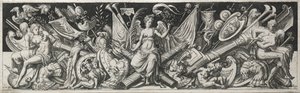 Gevechten en Triomfen, waarschijnlijk 1560s door Etienne Delaune