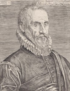 Portret van Ambroise Paré, de chirurg van de koning, 1582