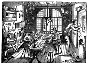 Het atelier van Etienne Delaune door Etienne Delaune