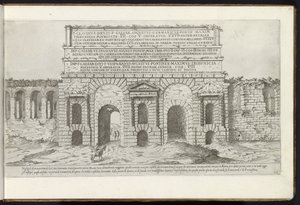 Porta Maggiore te Rome door Etienne Duperac