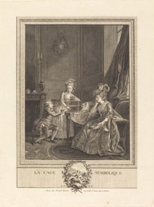 De Symbolische Kooi door Etienne Fessard after Charles Lepeintre