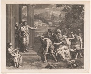 Christus geneest de lamme door Etienne Picart