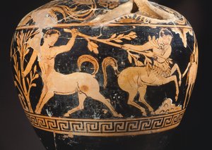Amphora door de Schilder van de Centauromachie (detail) door Etruscan