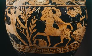 Amphora door de Schilder van de Centauromachie (detail) door Etruscan