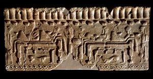Terracotta fries met een banketscène, 580 v.Chr.