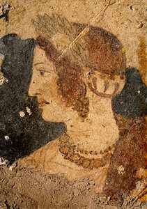 Hoofd van een jonge vrouw, Velia, uit het graf van de Orcus