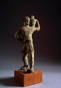 Etruskische beschaving: offergever - Bronzen sculptuur, 3e - 2e eeuw v.Chr. door Etruscan Etruscan