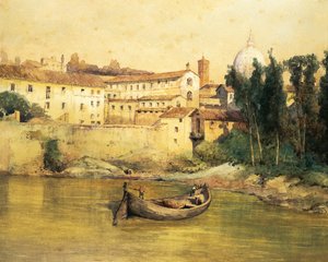 Oude Santo Spirito Ziekenhuis in Sassia (Saxia) door Ettore Roesler Franz