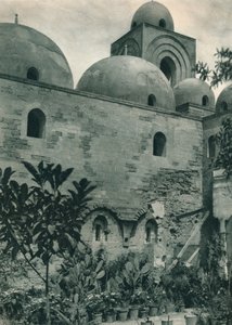 Kerk van San Giovanni degli Eremiti, Palermo, Sicilië, Italië, 1927 door Eugen Poppel