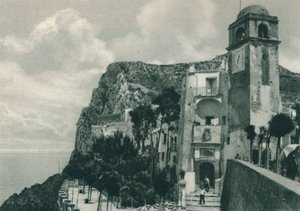 Kerk aan de kust, Capri, Italië, 1927 door Eugen Poppel