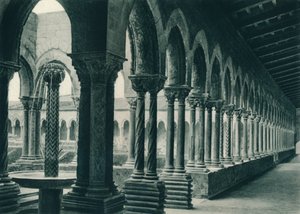 Kloosters van het Benedictijnse Klooster, Monreale, Sicilië, Italië, 1927