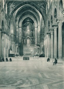 Interieur van de Kathedraal van Monreale, Sicilië, Italië, 1927