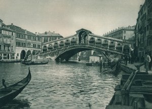 Rialtobrug, Venetië, Italië, 1927 door Eugen Poppel