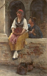 Het aanbod, 1887 door Eugen von Blaas