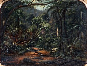 Ferntree Gully in de Dandenong Ranges door Eugen von Guerard
