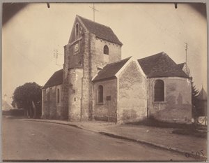 Bures (Kerk) door Eugène Atget