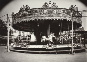 Carrousel door Eugène Atget