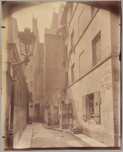 Impasse de la Baudoirie, rue de Venise door Eugène Atget