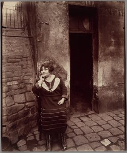 La Villette, rue Asselin door Eugène Atget