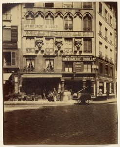 Huis, Place du Caire 2 (gebouw, Place du Caire) door Eugène Atget