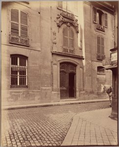 Pastorie Saint-Merri, rue de la Verrerie door Eugène Atget