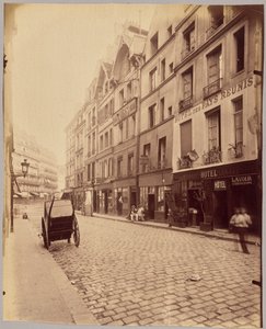 Rue Galande door Eugène Atget