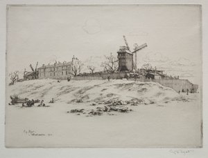Moulin de la Galette, Montmartre door Eugene Bejot