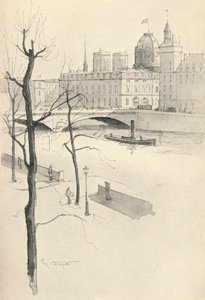 De Pont au Change, 1915 door Eugene Bejot