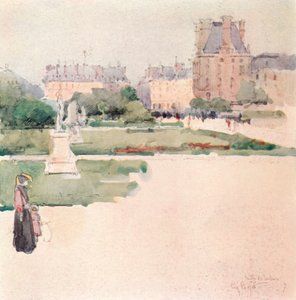 De Tuilerieën Tuinen, 1915 door Eugene Bejot