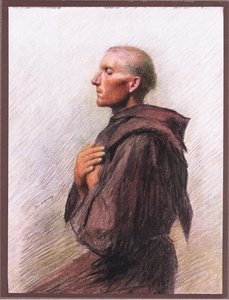 Broeder Bernard van Quintavalle door Eugene Burnand