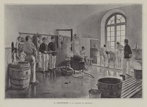 De Douche bij het Regiment door Eugene Chaperon