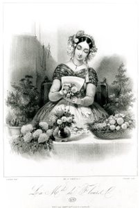 De bloemenverkoopster, c. 1840