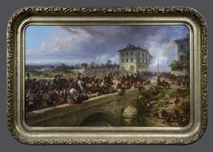 De Keizerlijke Garde bij de Pont de Magenta, 4 juni 1859 door Eugene Charpentier