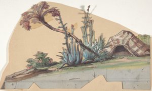 Ontwerp voor een toneelset in de Opéra, Parijs, 1830-90 door Eugene Ciceri