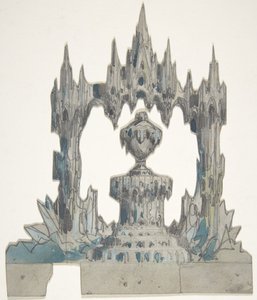 Ontwerp voor een toneelset in de Opéra, Parijs door Eugene Ciceri