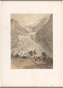 Zicht op de Hoge Grindelwaldgletsjer door Eugene Ciceri