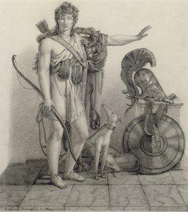 Hippolytus, 1832, naar een schilderij van Baron Pierre Narcisse Guerin (1774-1833) door Eugene Denagers