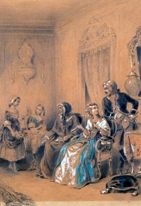 Binnen scène, ca. 1815-1865