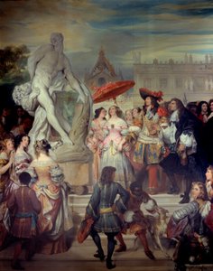 Pierre Puget presenteert zijn standbeeld Milon van Croton aan Lodewijk XIV