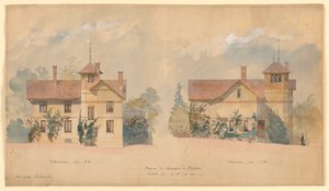 Architectonisch project voor het huis van P.J. Hetzel