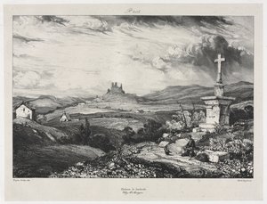 Kasteel van Larderole door Eugene Isabey