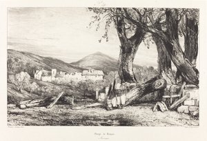 Kloof van Royat, Auvergne door Eugene Isabey