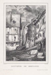 Souvenir de Bretagne door Eugene Isabey