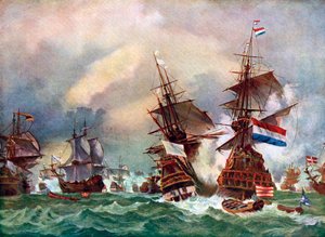 De Slag bij Texel, 1673 ca. 1920