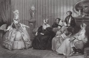 Gekleed voor het Opera Bal door Eugene Louis (after) Lami