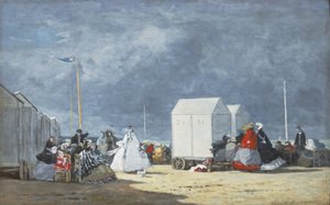 Naderende storm, 1864 door Eugene Louis Boudin