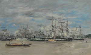 Bordeaux, de haven, 1874