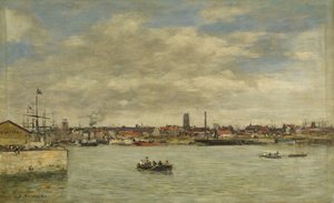 Duinkerken, 1889 door Eugene Louis Boudin