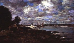 Plougastel-Daoulas door Eugene Louis Boudin