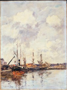 Het bassin, 1891 door Eugene Louis Boudin